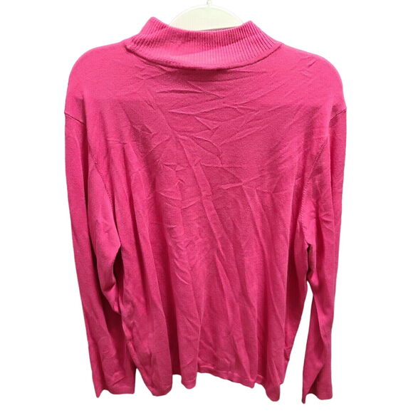 Chico's Womens Sweater Pink Size 3 Rayon/Nylon Pullover Long Sleeve NWT - Picture 2 of 12